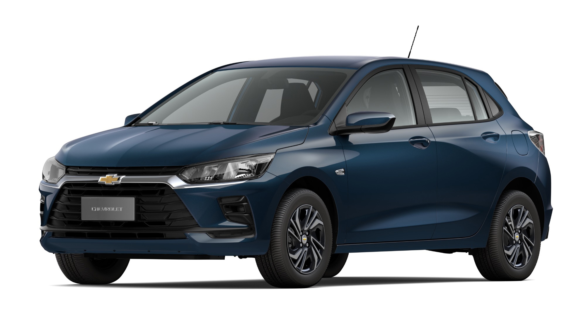 Carro Onix 2027 - Modelo Turbo MT na cor Azul Boreal